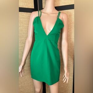 Forever 21 Green Spaghetti Strap Dress